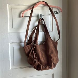 Elizabeth and James pink suede bag